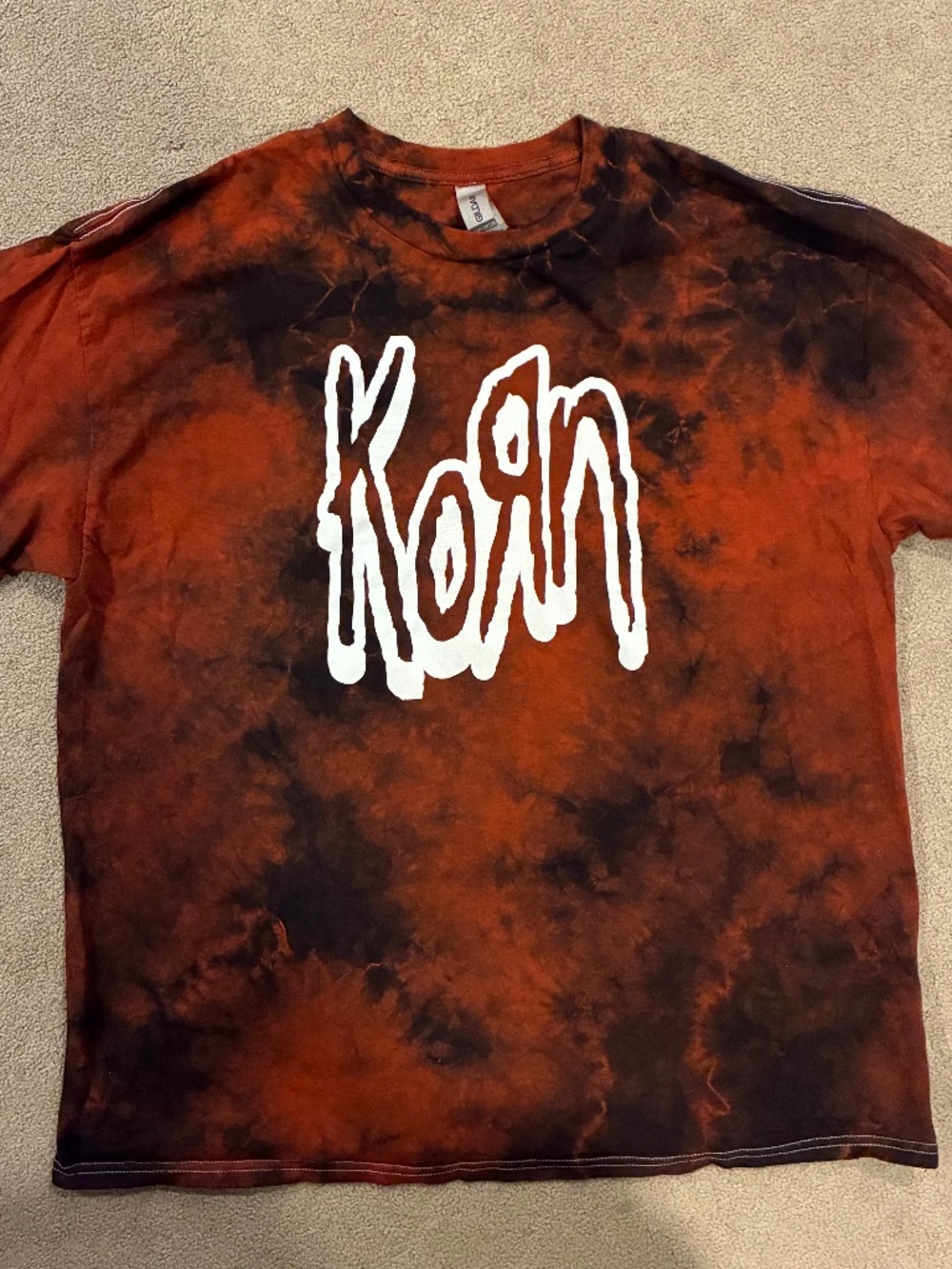 Korn Band XL Tie Dye T-Shirt Grunge Metal Rock
